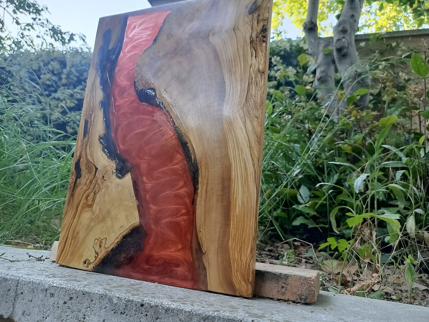 Epoxy Charcuterie Cutting Board from Olive Root 16"