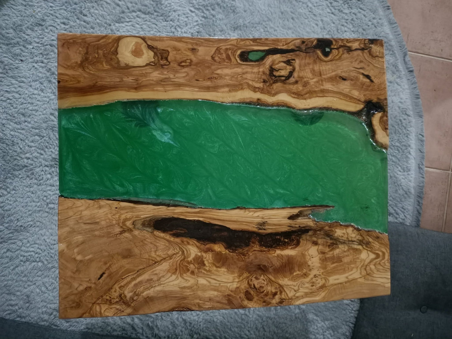 Epoxy Coffee Table from Olive Root 20"