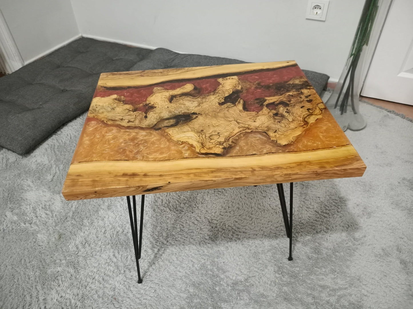 Epoxy Coffee Table from Olive Root 20"