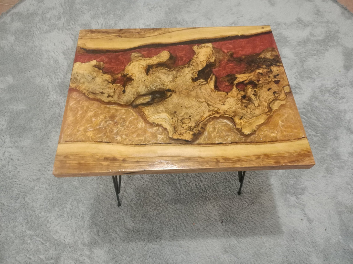 Epoxy Coffee Table from Olive Root 20"