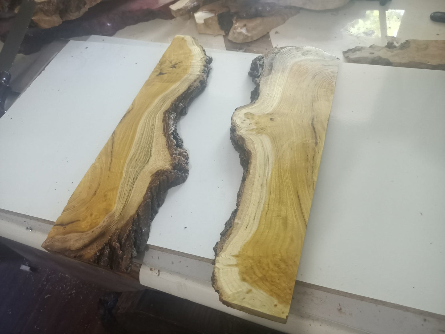 Live Edge Mulberry Wood Slabs for River Table 20"