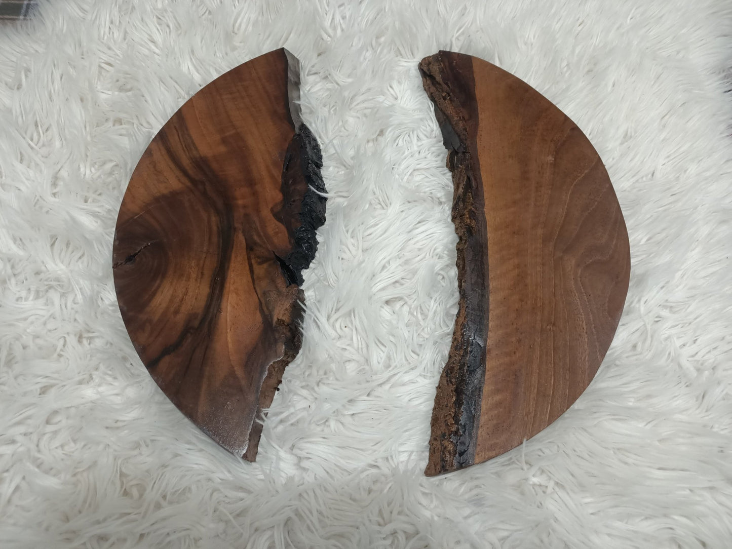 Round Black Walnut Slabs 16"-20"