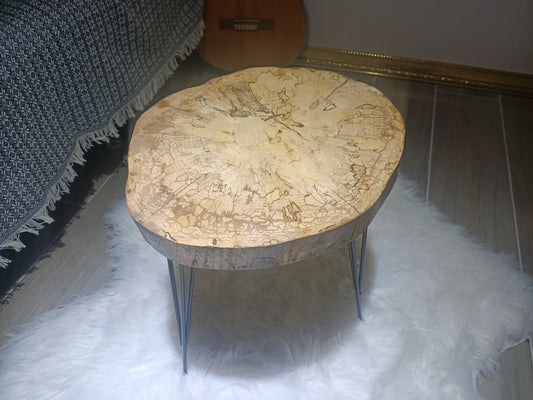 Live Edge End Table from Plane Tree 16"