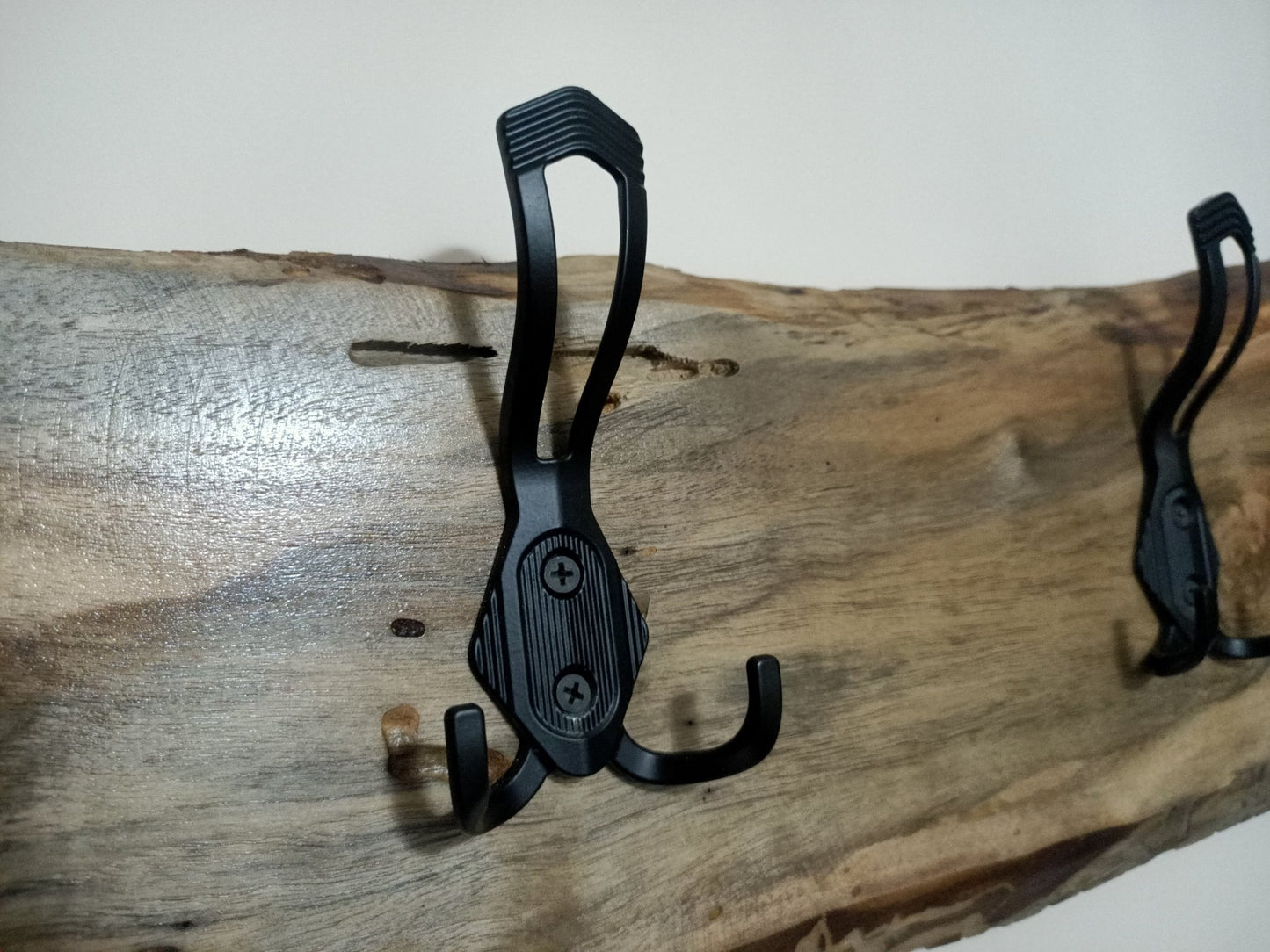 Each coat rack; coat hanger; hat rack; rustic coat rack; coat hook; hanger; live edge coat rack; coat hooks; hat hanger; entryway furniture; wooden coat rack; mudroom coat rack; hook is hand-carved by our Skilled Artisans, so no two are exactly alike as in nature, All Products are Unique inside of its class.