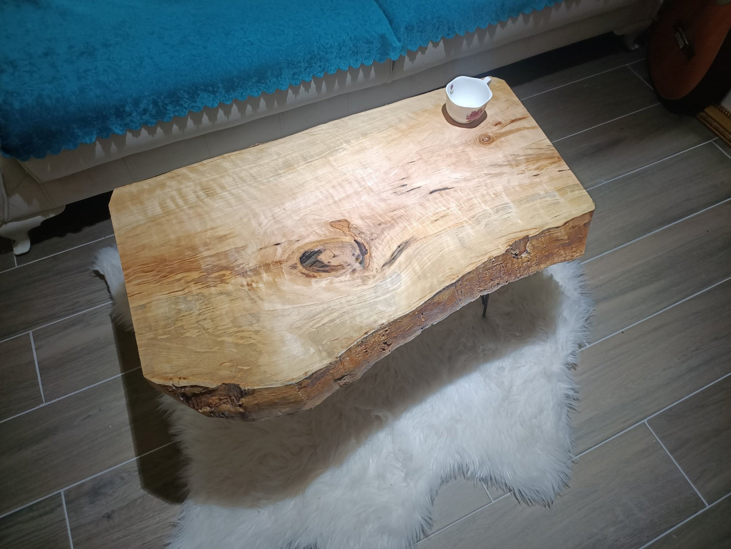 Live Edge Poplar Coffee Table 32"-36"