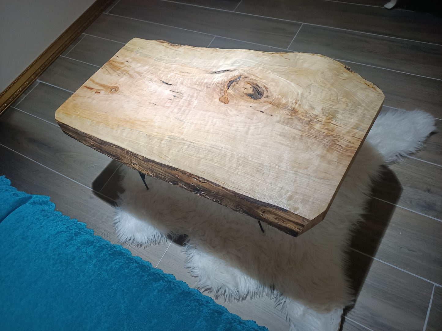 Live Edge Poplar Coffee Table 32"-36"