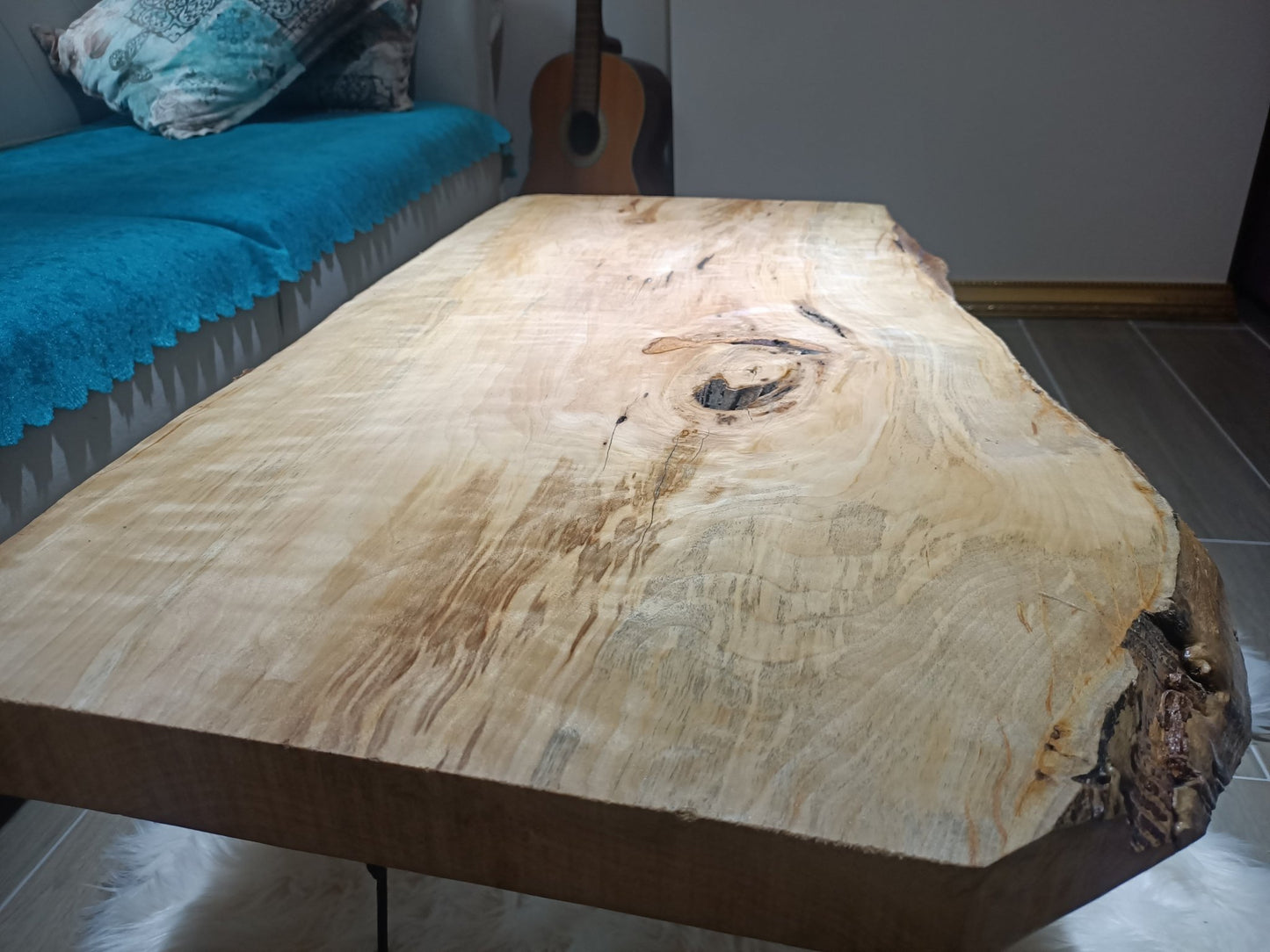 Live Edge Poplar Coffee Table 32"-36"