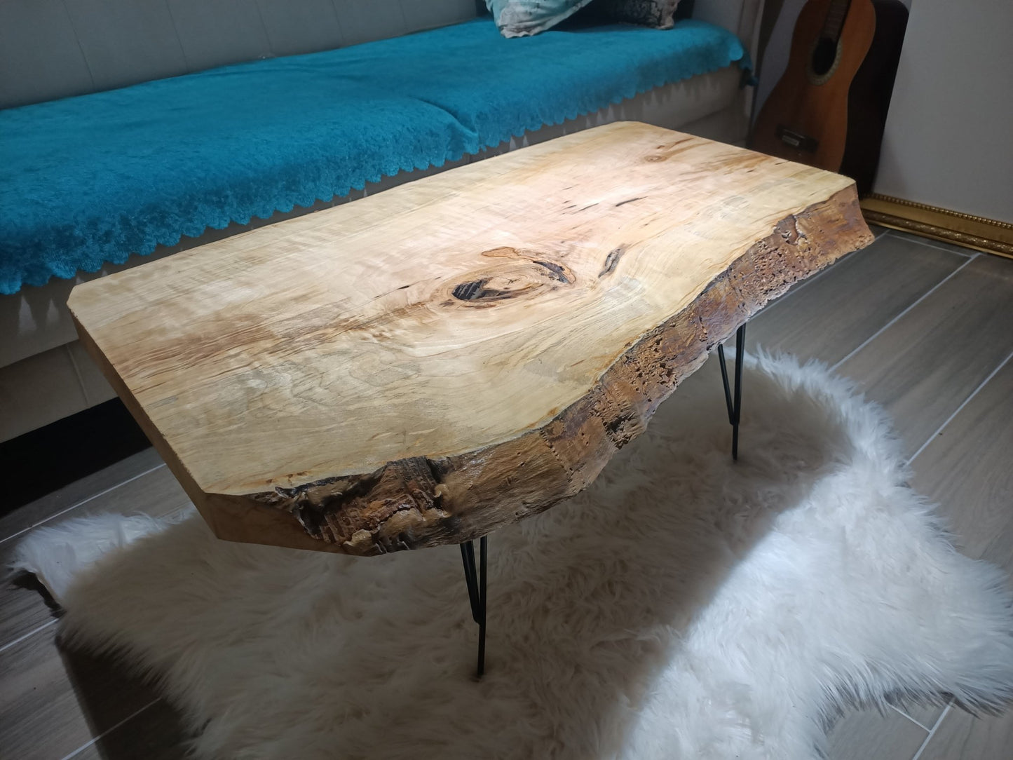 Live Edge Poplar Coffee Table 32"-36"