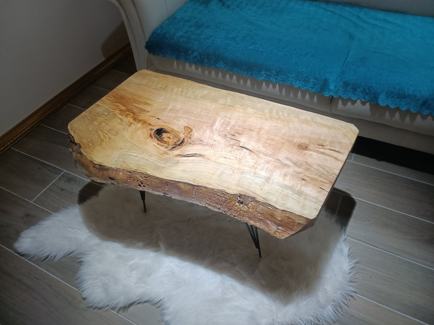 Live Edge Poplar Coffee Table 32"-36"