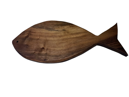 Live Edge Walnut Chopping Board Fishes