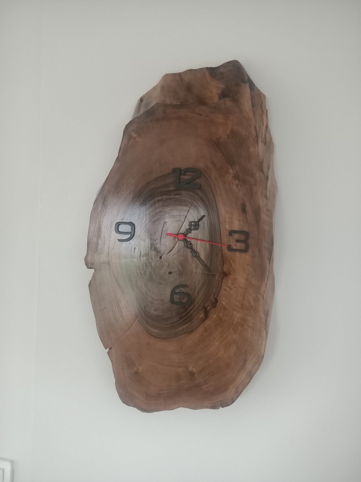 Live Edge Walnut Wall Clock 12"-16"-20"