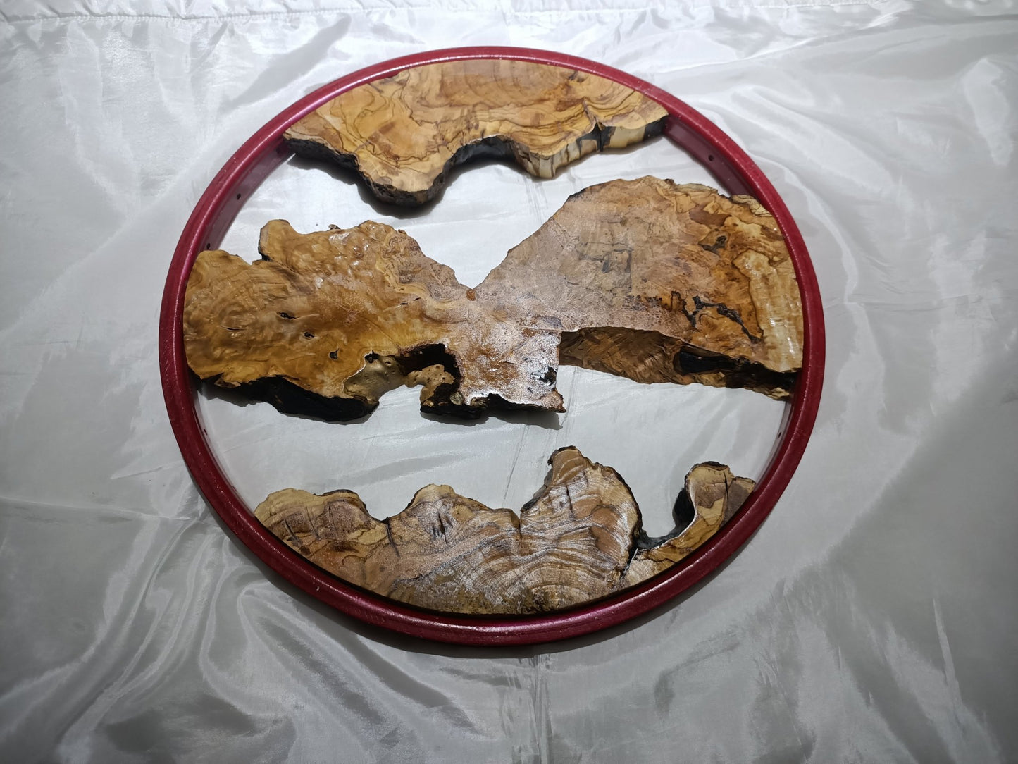 Round Olive Root Slab Set 3 Pcs