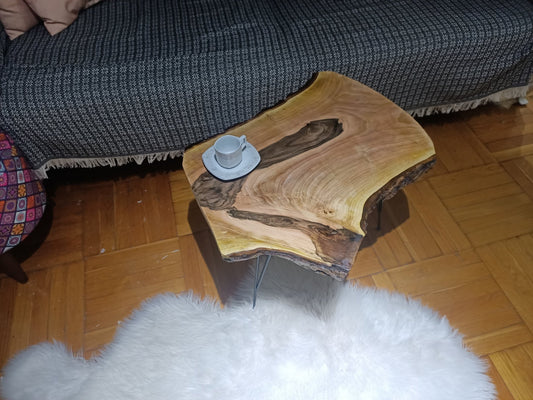 Rustic Walnut Side Table 16x24 inches